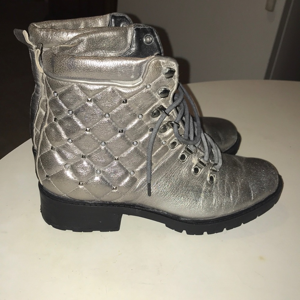 Marc Fisher Moto Studded Ankle Boots